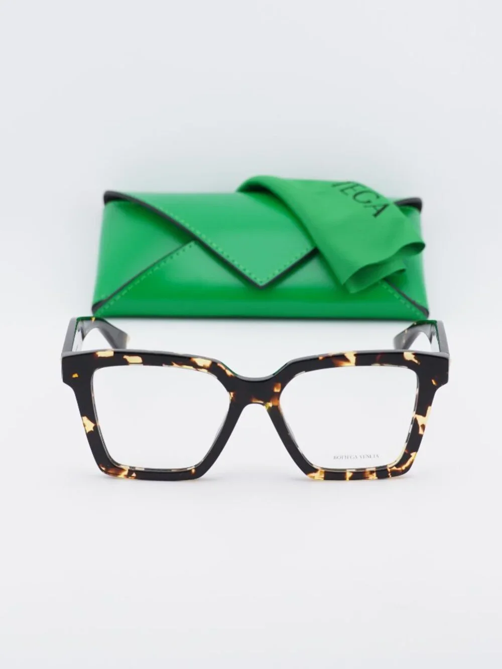 Bottega Veneta BV1458O 002 Square Eyeglasses – Havana 52mm